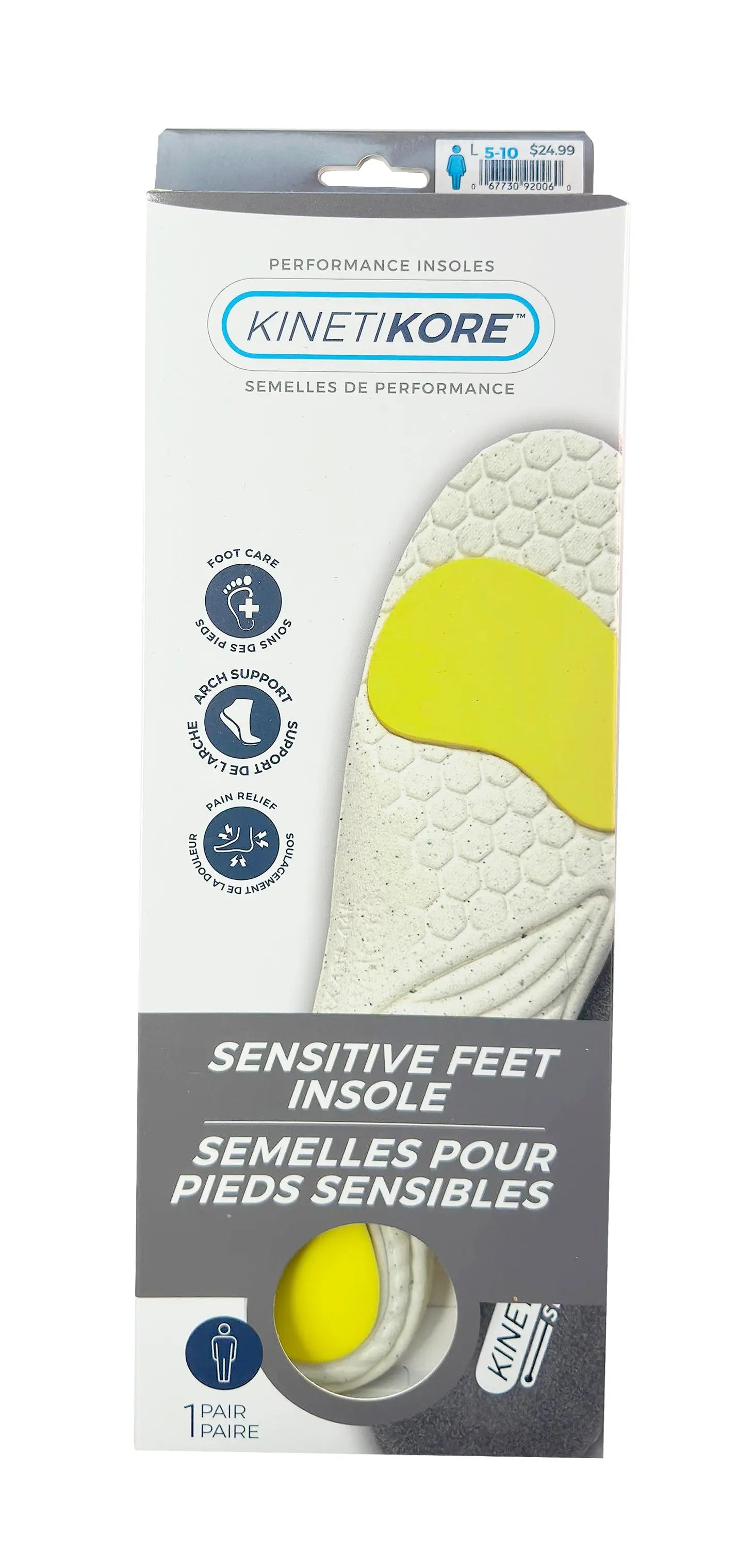 Kinetikore Sensitive Feet Insole Walters Shoe Care