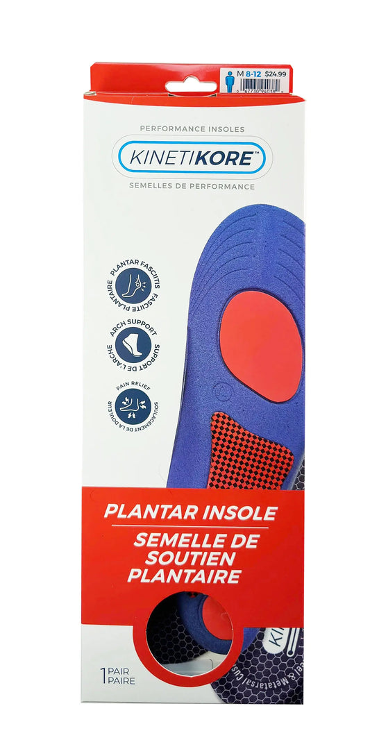 Pair of Walter’s Kinetikore Plantar Fasciitis Insoles – Full‑Length Cushioning and Foot Support for Daily Use
