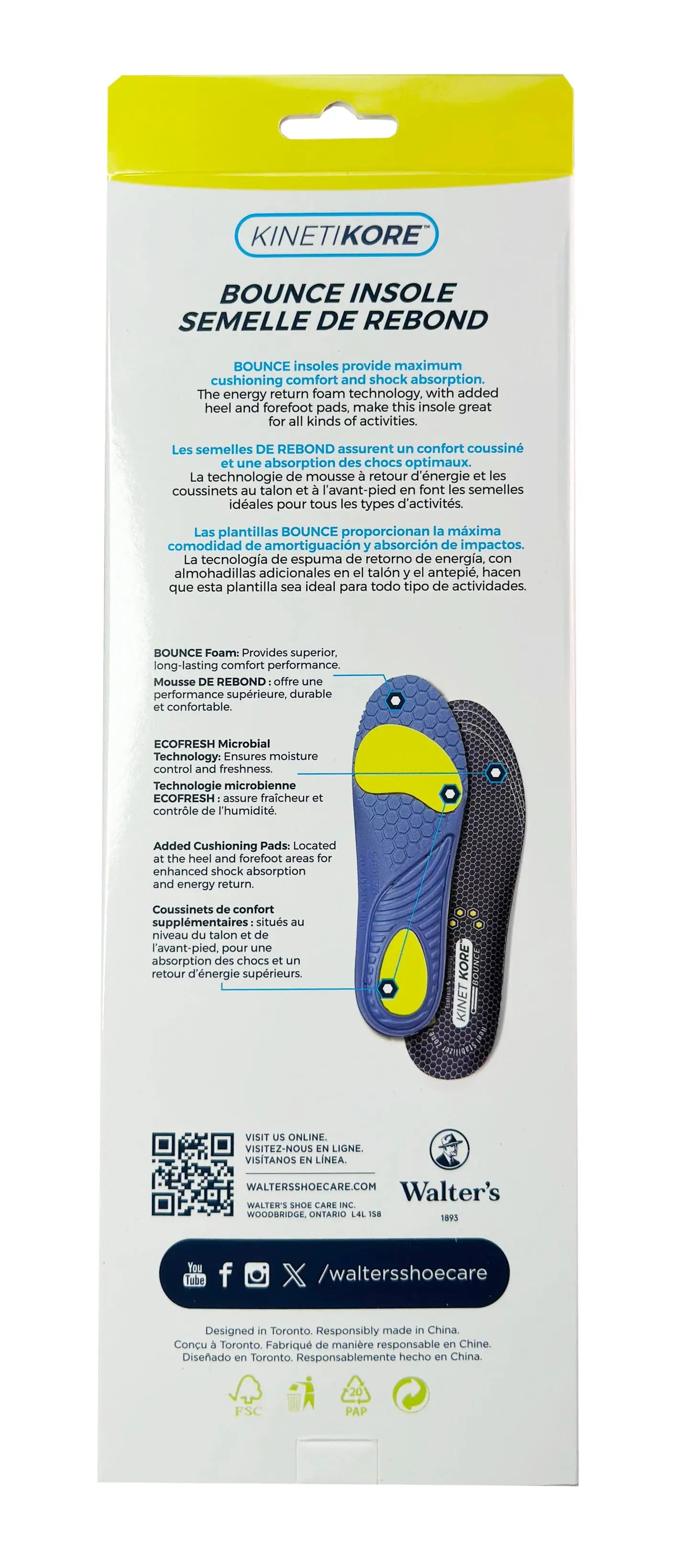 Kinetikore Bounce Insole Walters Shoe Care
