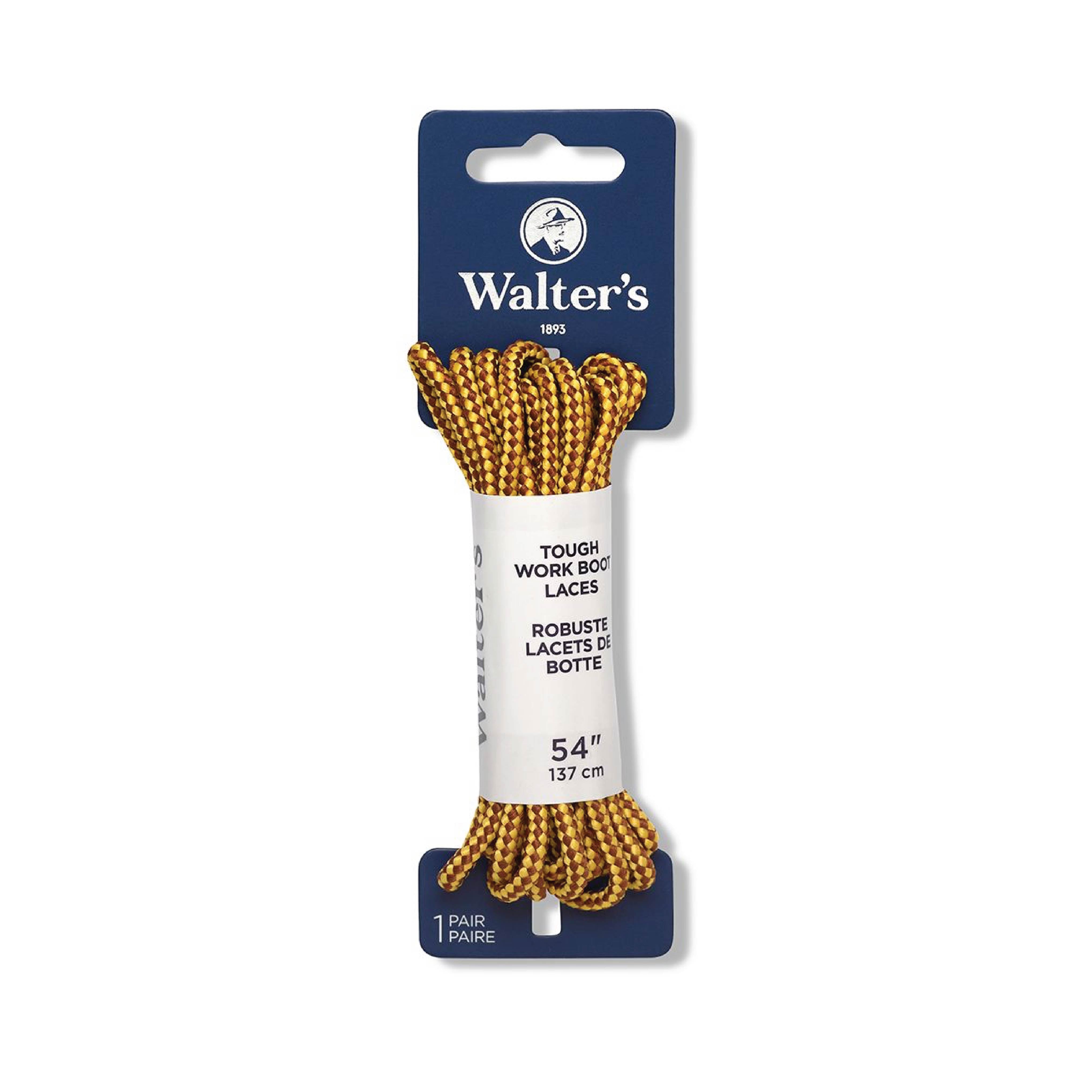 Walter’s Tough Lace – Heavy‑Duty Durable Shoelaces for Boots, Work Shoes & Outdoor Footwear-yellow-54''
