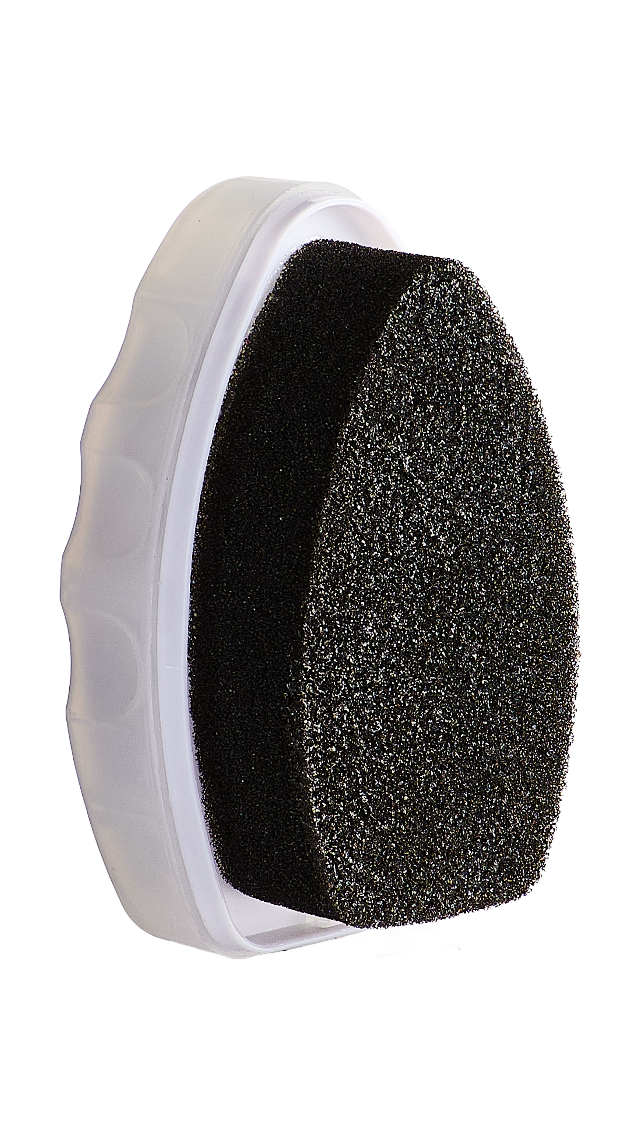 Walter's Black Shoe Shine Sponge Applicator Detail - Built-in Mess-Free Foam Applicator

