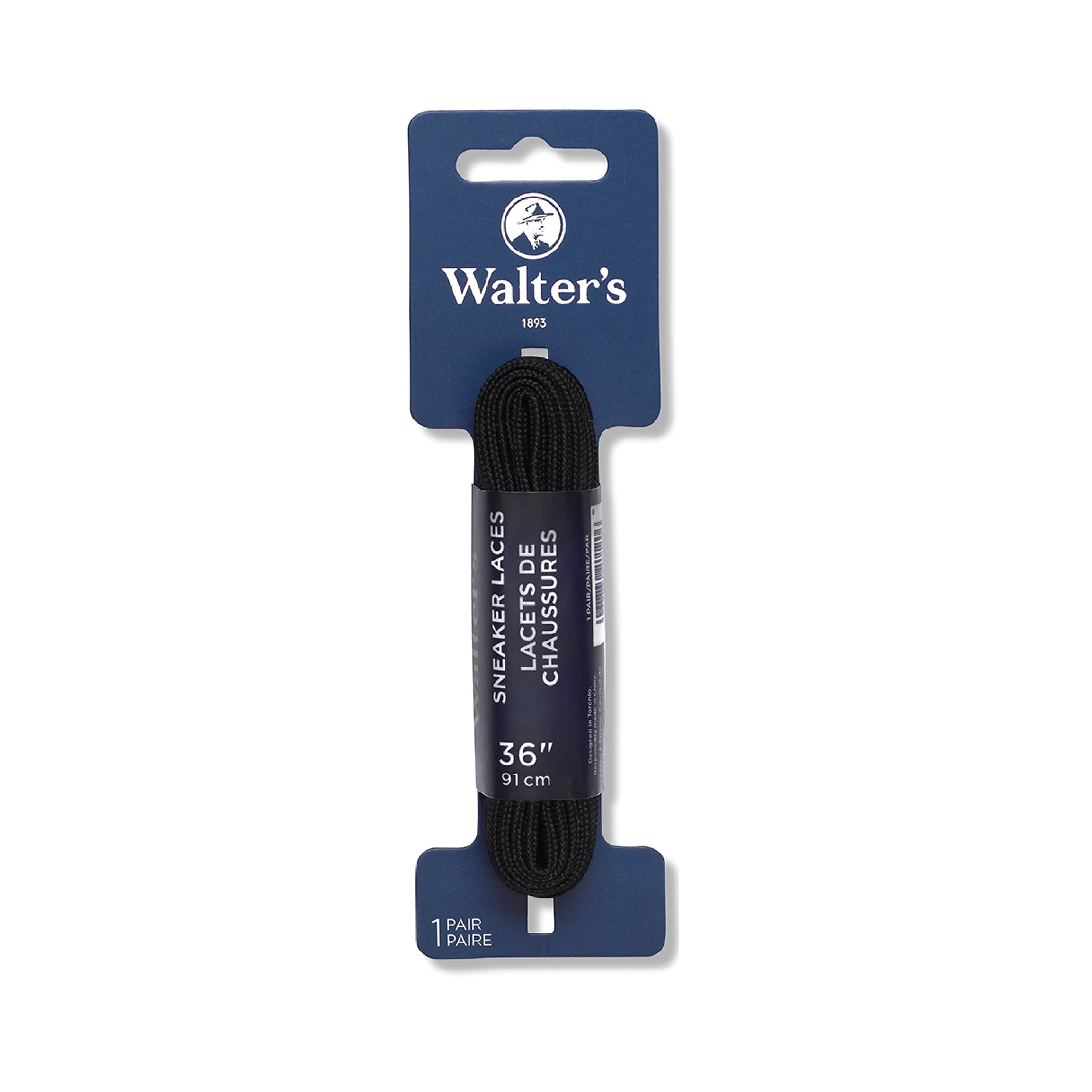 Walter’s Sneaker Lace – Durable Flat Shoelaces for Everyday Wear-black-36