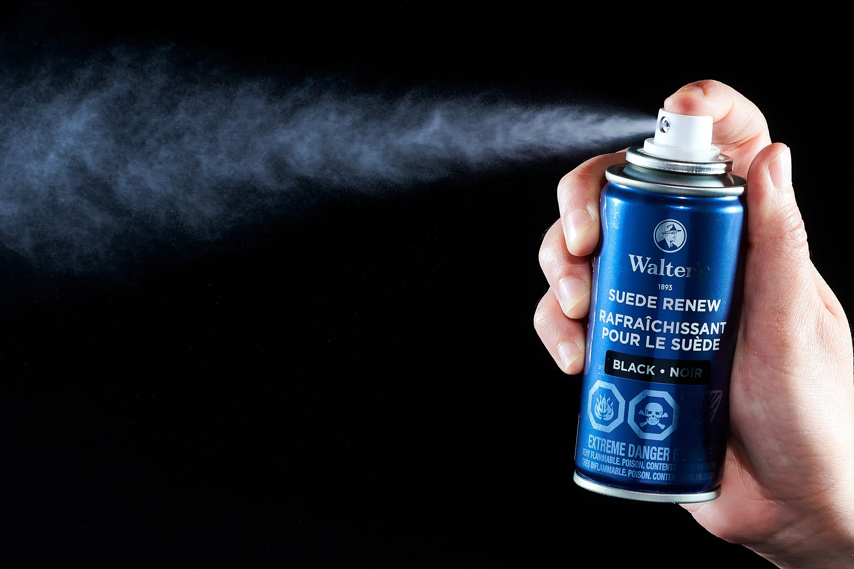 Walter's Suede Renew Black - Color Restoring Treatment for Worn Black Suede Shoes, Boots and Bags
