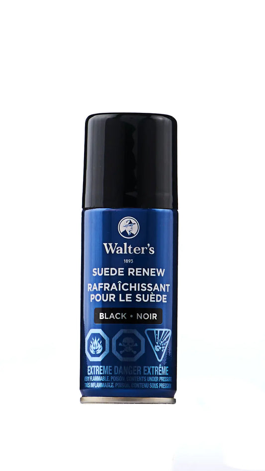 Walter's Suede Restorer Black 75ml - Color Refresh Formula for Faded Black Suede Shoes and Accessories