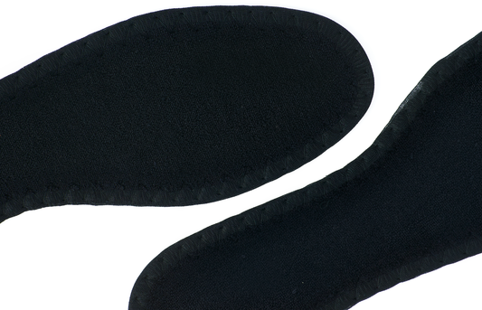 Walter's Wide Width Insoles Construction - Cotton Terry Top Layer with Cool Fit Foam Cushioning
