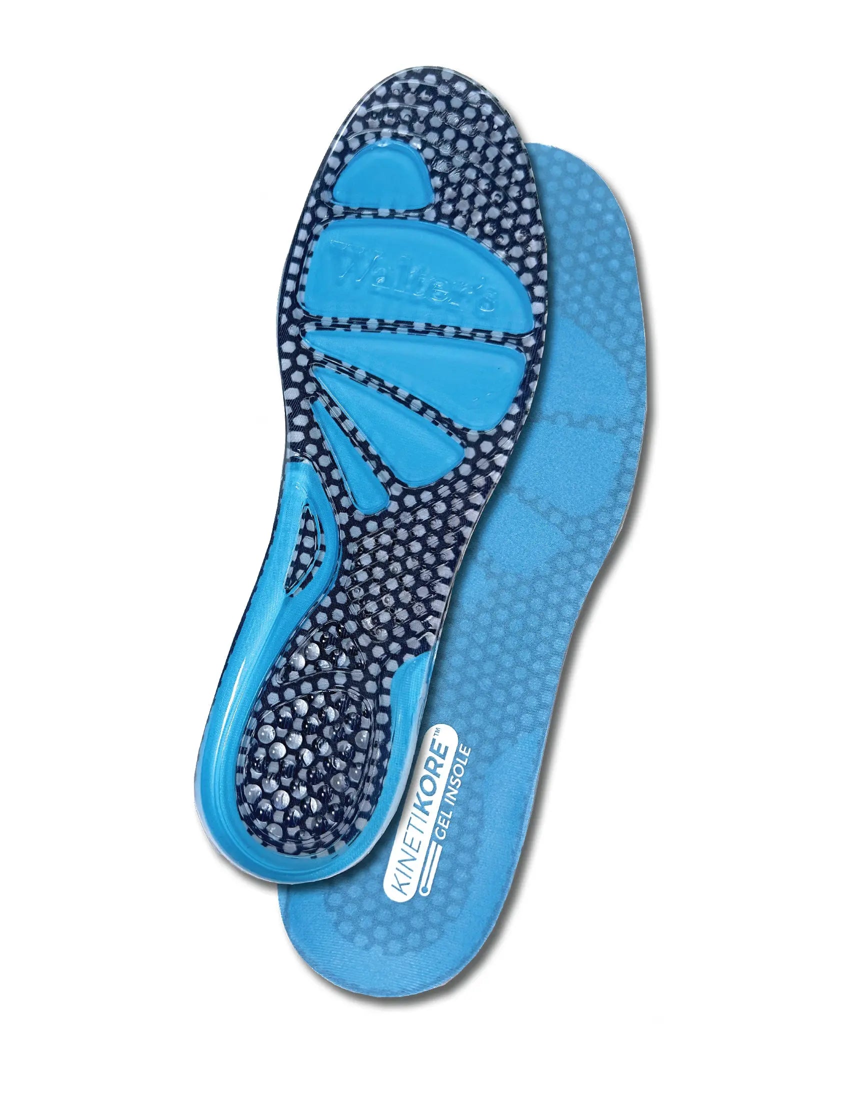 Pair of Walter’s Kinetikore Gel Insoles – Trim‑to‑Fit Gel Inserts for Walking, Work & Casual Shoes