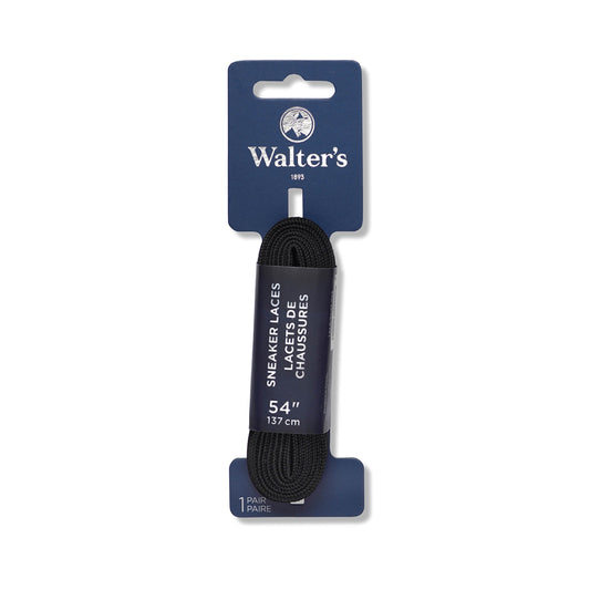 Walter’s Sneaker Lace – Durable Unisex Shoelaces for Casual Sneakers and Everyday Footwear-black-54