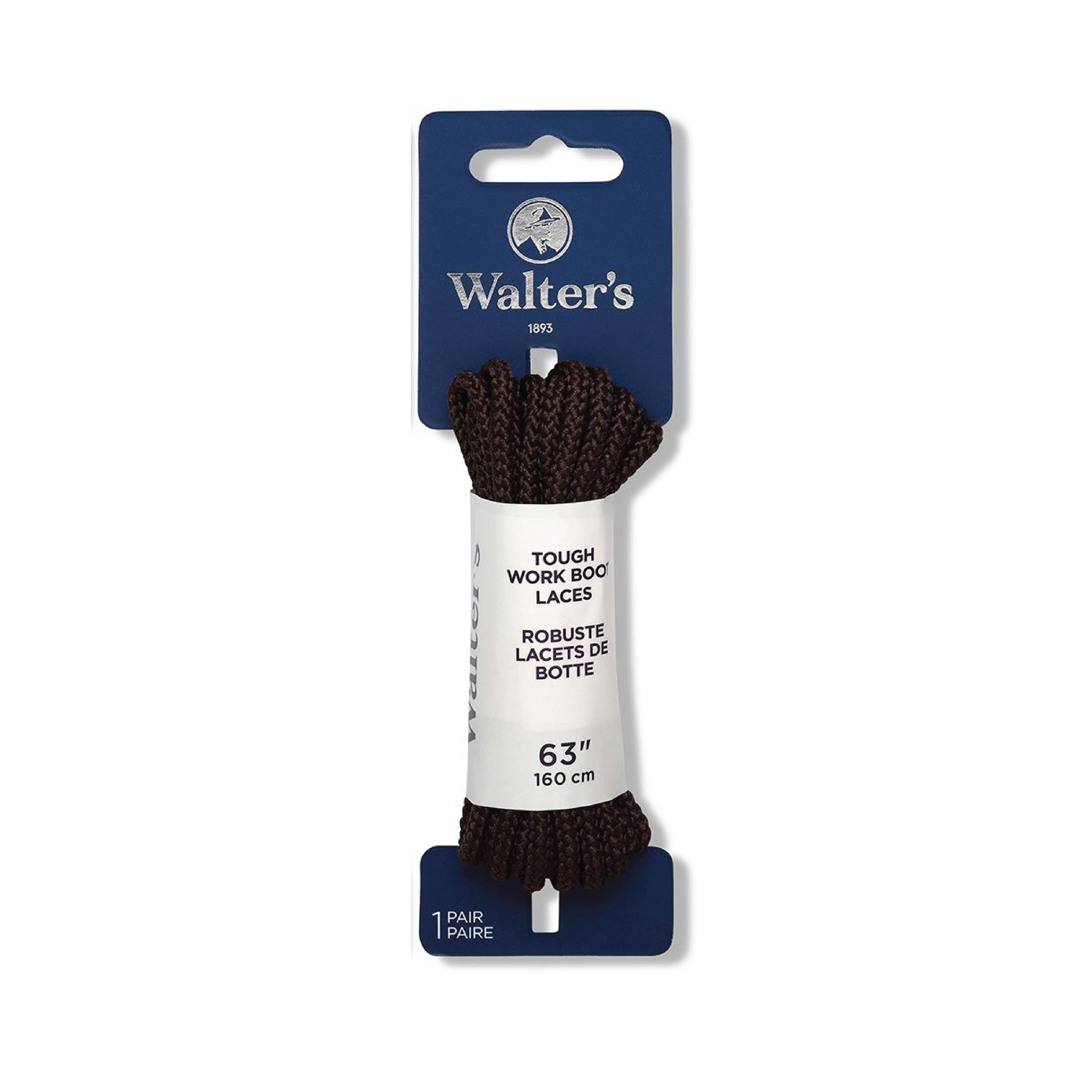 Walter’s Tough Lace  Brown – Heavy‑Duty Durable Shoelaces for Boots, Work Shoes & Outdoor Footwear-63''