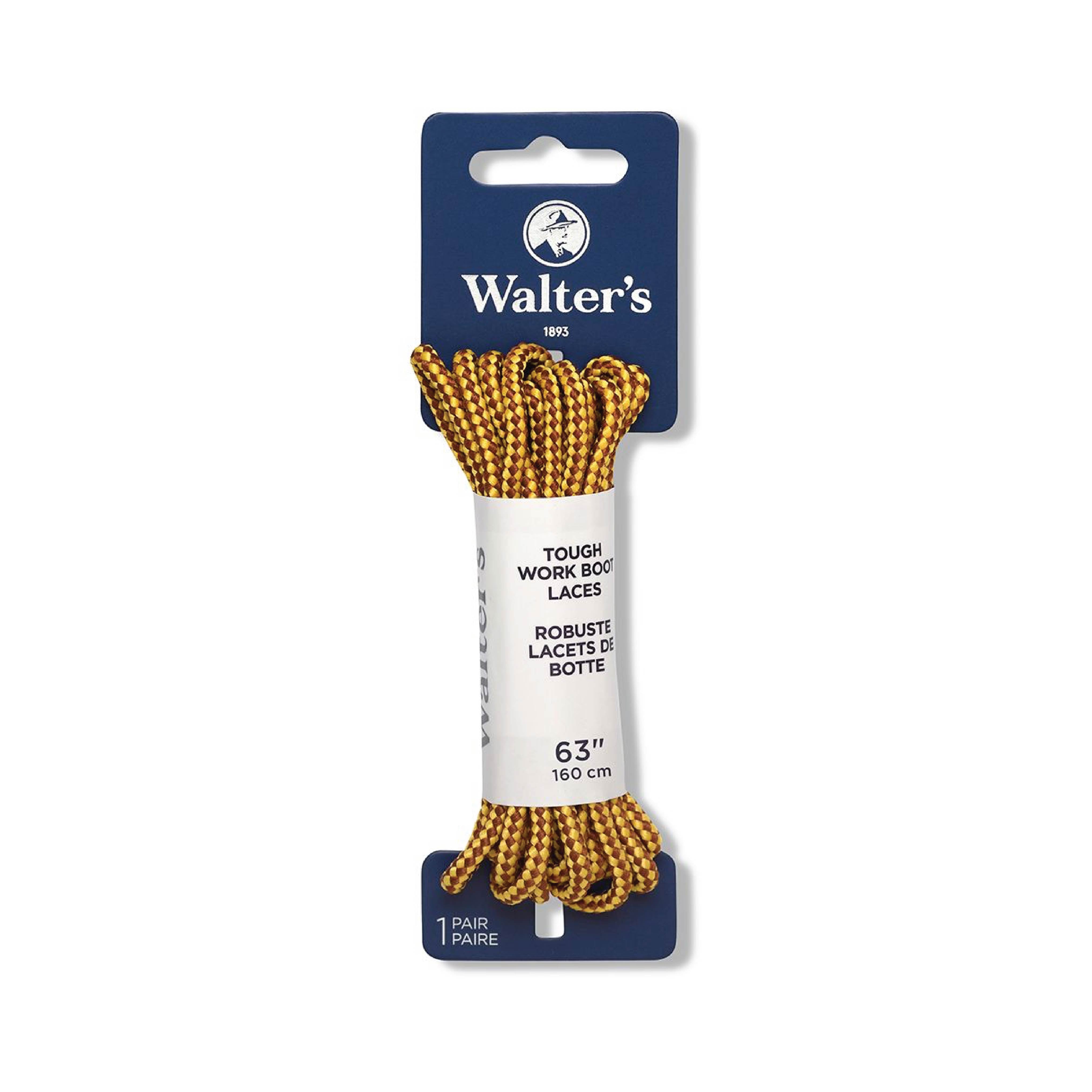 Durable Tough Lace by Walter’s – Long‑Lasting Shoelaces with Secure Hold for Outdoor Footwear-yellow-63''