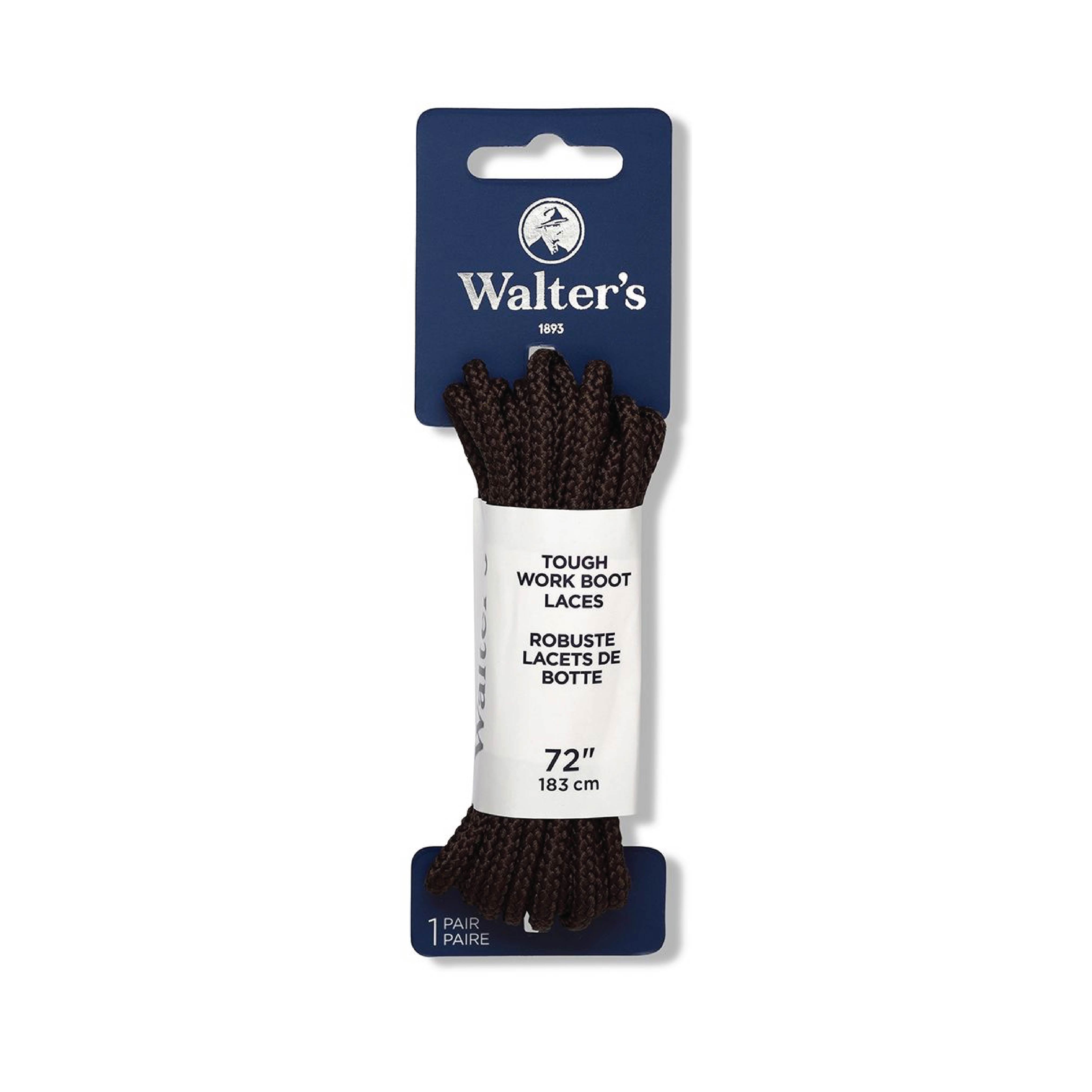 Walter’s Tough Lace Brown– Reinforced Heavy‑Duty Shoelaces Built for Boots, Hiking & Work Shoes-72''