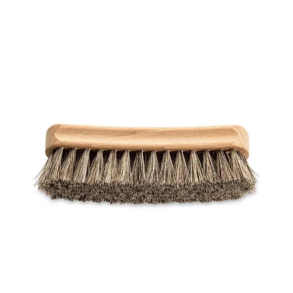 Walter's 100% Horsehair Polishing Brush - Natural Bristle Shoe Brush with Wooden Handle for Leather Shoes