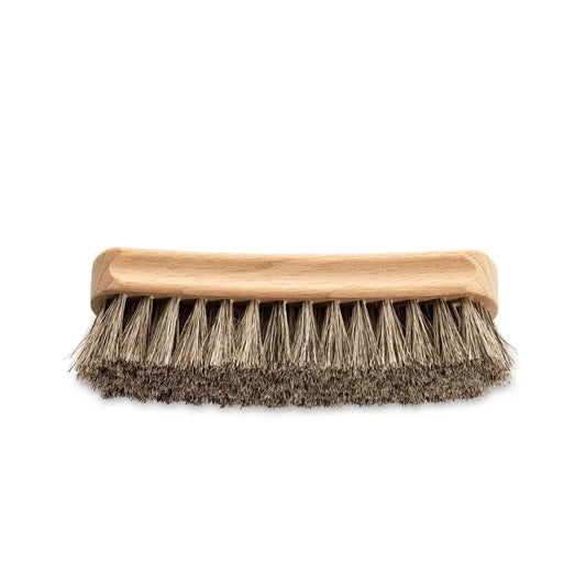 Walter's 100% Horsehair Polishing Brush - Natural Bristle Shoe Brush with Wooden Handle for Leather Shoes