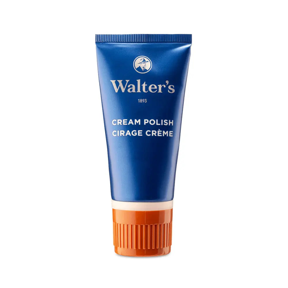 Walter's Leather Cream Polish with Natural Carnauba Wax - 50g brown Shoe Polish for Smooth Leather