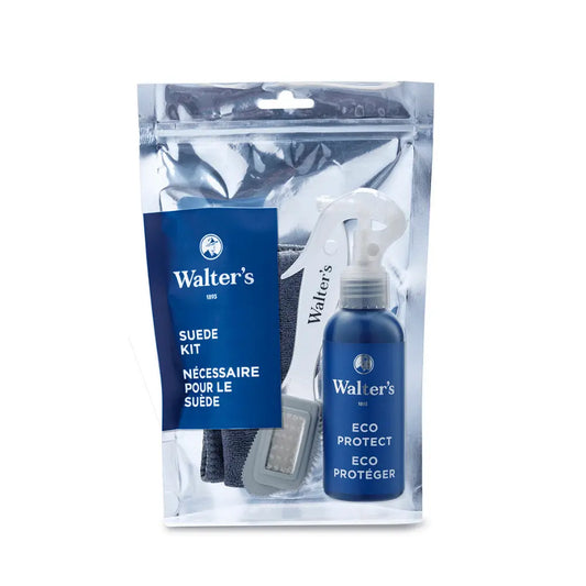 Walter's Suede Kit Contents - Eco Protect Spray, Multi-Function Suede Brush and Premium Cleaning Cloth